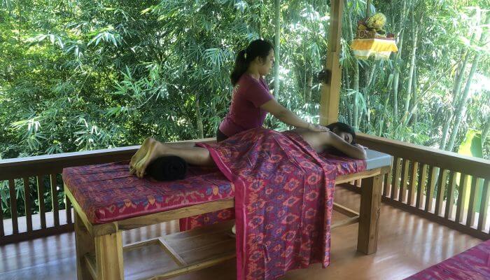Massage is available on your private balcony or in our special massage pavilion